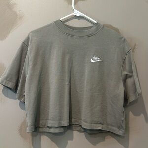 Nike Lab Crop Top Heathered Green Sz L